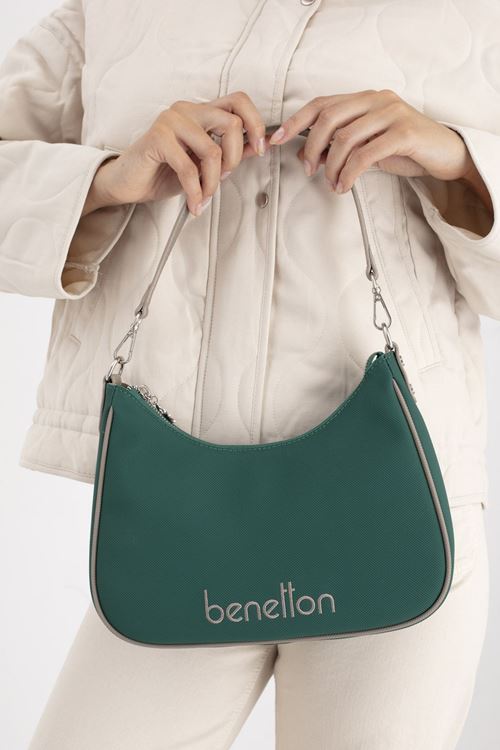 BENETTON KADIN KOL ÇANTASI ZÜMRÜT - KOYU TAŞ BNT1690