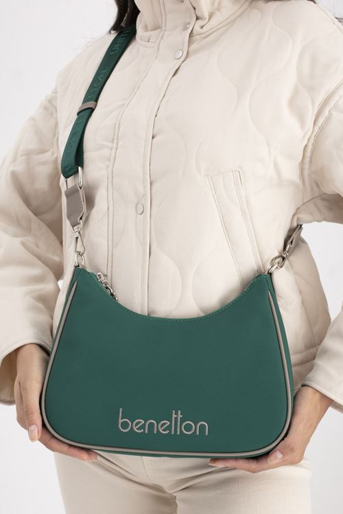 BENETTON KADIN KOL ÇANTASI ZÜMRÜT - KOYU TAŞ BNT1690