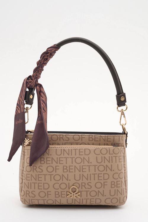 Benetton Kadın Kol Çantası BNT1898 Vizon-Kahve