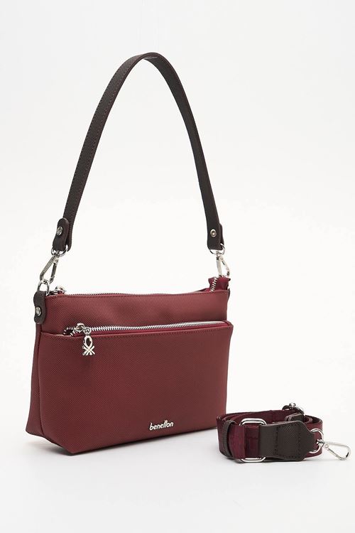 Benetton Kadın Kol Çantası BNT1934 Bordo-Kahve