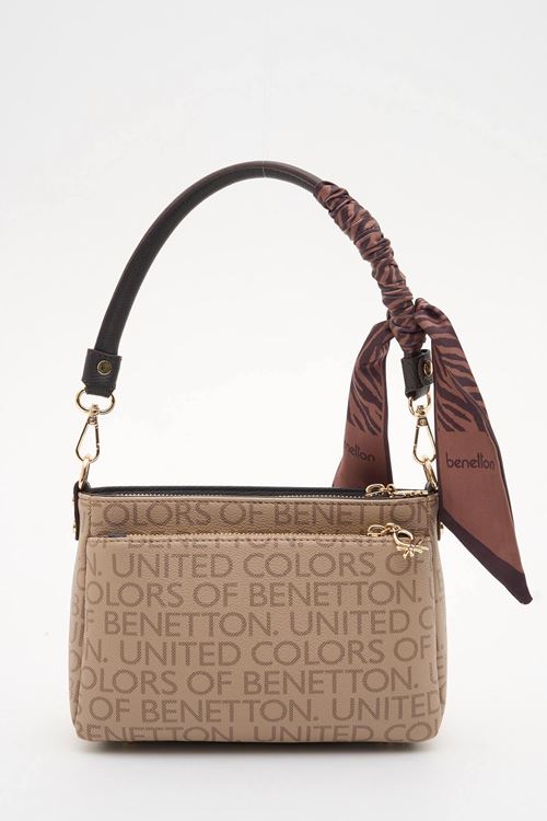 Benetton Kadın Kol Çantası BNT1898 Vizon-Kahve