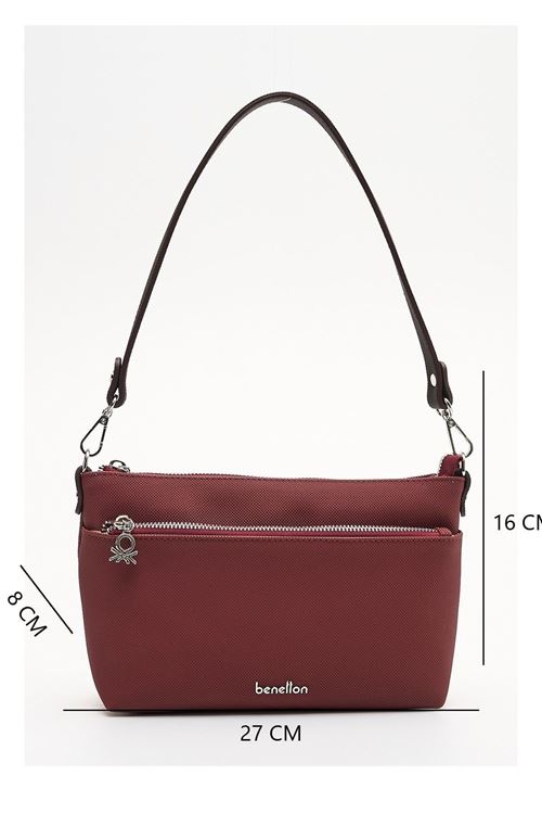 Benetton Kadın Kol Çantası BNT1934 Bordo-Kahve