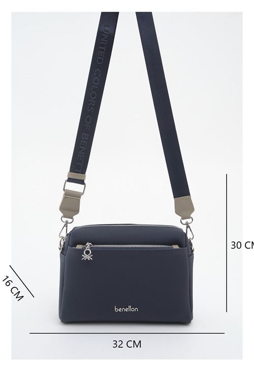 Benetton Kadın Çapraz Çanta BNT1920 Lacivert-Taş