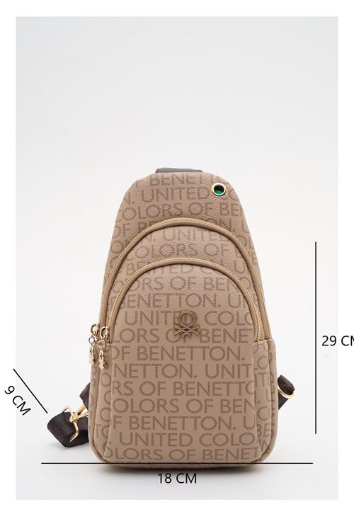 Benetton Kadın Vücut Çantası BNT1900 Vizon-Kahve