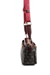 Kahve Sarı - Bordo SP1184 Kadın Çapraz Çanta